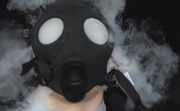 Gas coming out of the mask