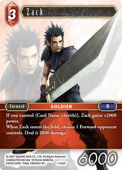 Zack | Final Fantasy Card Game Wikia | Fandom