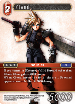 FFTCG A-001 クラウド Cloud (A-001) PROMO ENGLISH - Final Fantasy Trading Card