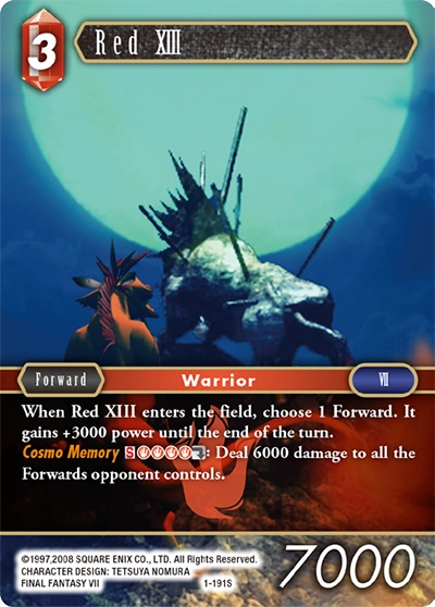 Red XIII (1-191) | Final Fantasy Card Game Wikia | Fandom