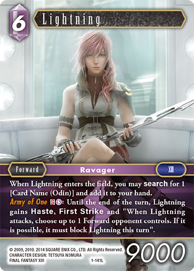 Lightning | Final Fantasy Card Game Wikia | Fandom