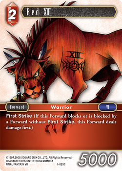 Red XIII (1-029) | Final Fantasy Card Game Wikia | Fandom