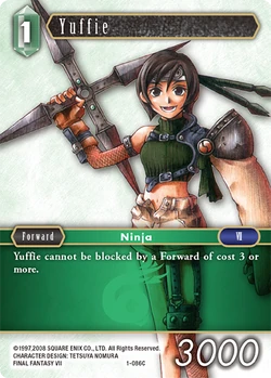 Yuffie (1-086) | Final Fantasy Card Game Wikia | Fandom