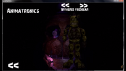 Withered Fredbear in the extras of the first final nights game.