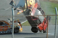 A visual of Car 29 crashing