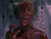 Ashley being electrocuted in her alternate death.