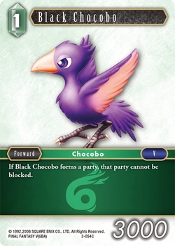 Black Chocobo [3-054C] Opus series card.