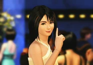 Rinoa using her trademark expression of request.