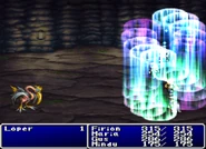 Basuna targeting all allies in Final Fantasy II (PS).