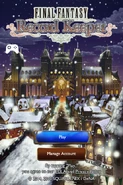 FFRK Christmas 2015 Title Screen