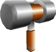 The hammer in Final Fantasy VII.