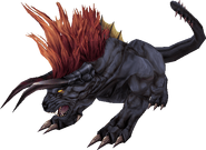 In-game model of the Behemoth from Crisis Core -Final Fantasy VII-.