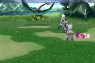 Party petrified in Final Fantasy IV (iOS).