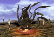 Quina using the Trance command "Cook" in Final Fantasy IX.