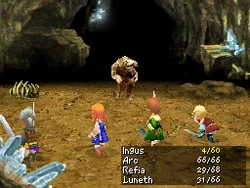 Ingus in Critical in Final Fantasy III.