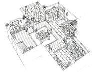 Concept art of Tifa's house.