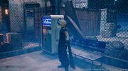 Train Graveyard first vending machine and bench from FFVII Remake