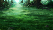 Forest battle background in the World of Balance in Final Fantasy VI (iOS/Android).