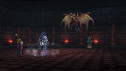 Isaaru with Pterya in Final Fantasy X.