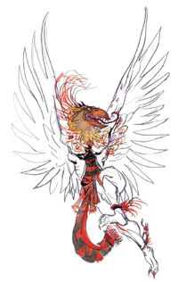 Garuda, a prominent flying boss.