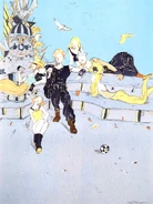 Amano Cast FFVIII.jpg (641 KB) Artwork by Yoshitaka Amano.