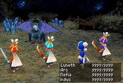 Freezing Blade in Final Fantasy III (DS).