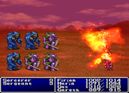 Fire (6-9, group) in Final Fantasy II (PS).