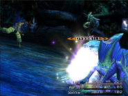 Wakka attacking in Final Fantasy X.