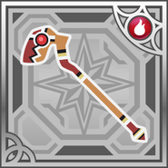 Flame Staff in Final Fantasy Airborne Brigade (R+).