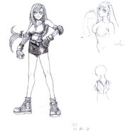 Early sketch by Tetsuya Nomura.