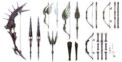 Archer Weapons FFXIV Art