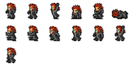Set of Axel's sprites.