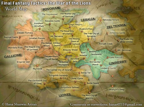 Final Fantasy Tactics locations | Final Fantasy Wiki | Fandom
