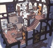 Concept artwork of Treno's pub.