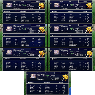 FFIV PSP Tellah Level Up Possibilities