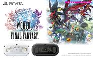 World of Final Fantasy PS Vita limited edition engraved model.