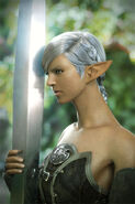 CG promotional render of the "CG female Elezen".