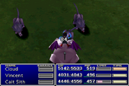 Cait Sith using Morph in Final Fantasy VII.