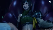 Yuffie on Scarlets chair from FFVIIR INTERmission.png (4.37 MB) Yuffie sits on Scarlet's chair.