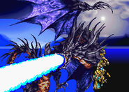 Bahamut being summoned.