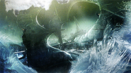 Eden in Lake Bresha, concept art for Final Fantasy XIII-2.