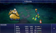 Нахт выполняет Призыв в Final Fantasy Dimensions.