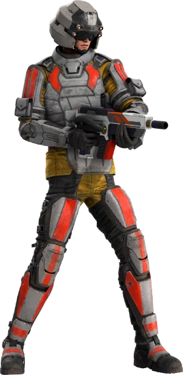 Flametrooper from FFVII Remake render