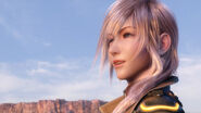 Lightning no final de Final Fantasy XIII.