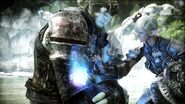 Healing magic in Final Fantasy XIV FMV.