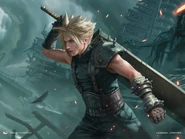 Cloud Strife Magali Villeneuve.jpg (197 KB) Cloud, Planet's Champion card art by Magali Villeneuve.