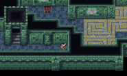 Lightning damage floor in the Cyclone in Final Fantasy II (PS).