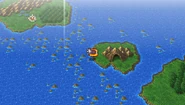 Adamant Isle Grotto on the world map (PSP).