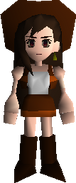 Tifa dressed in her guide outfit.