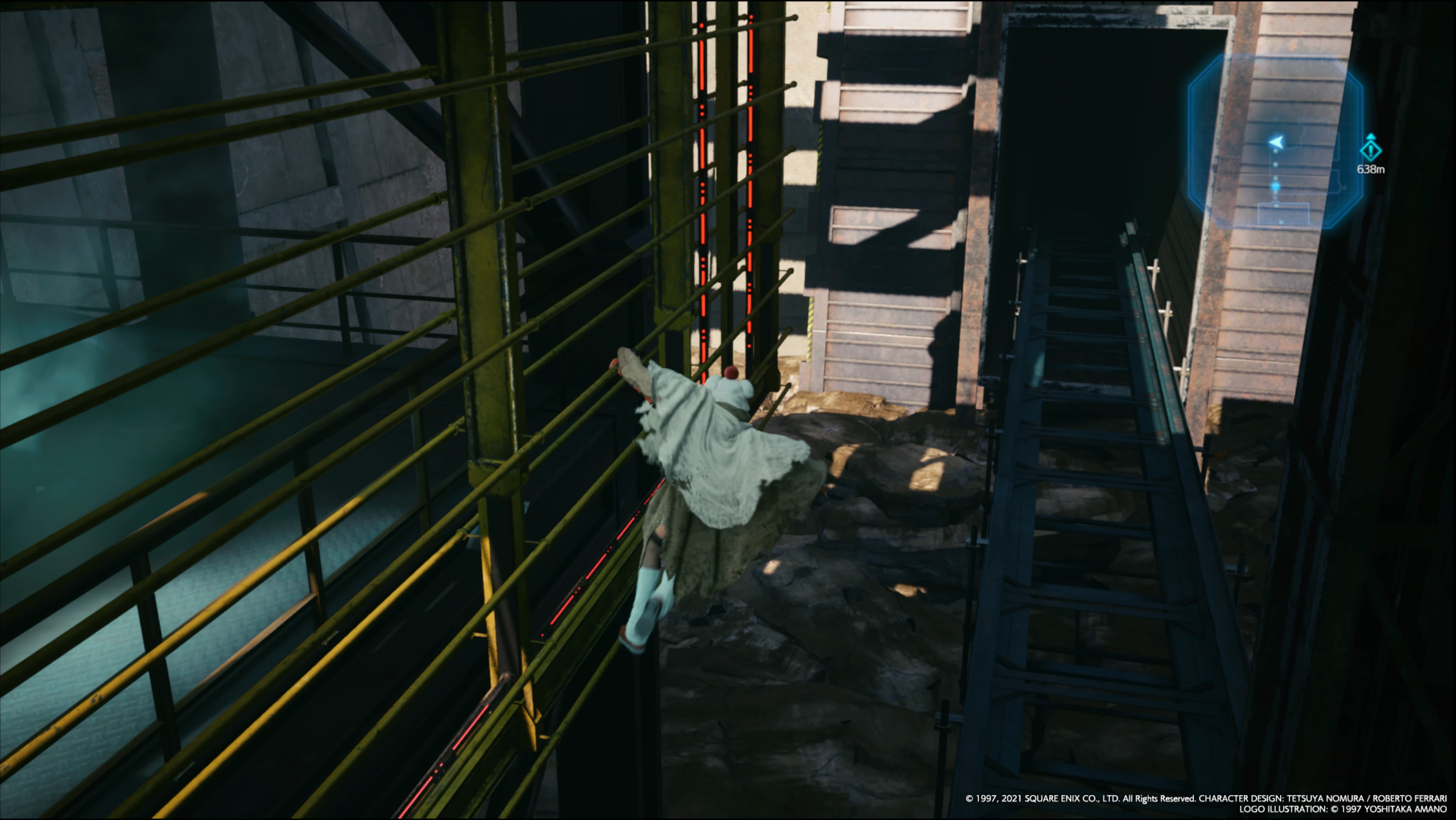 Yuffie wall-running from FFVIIR INTERmission